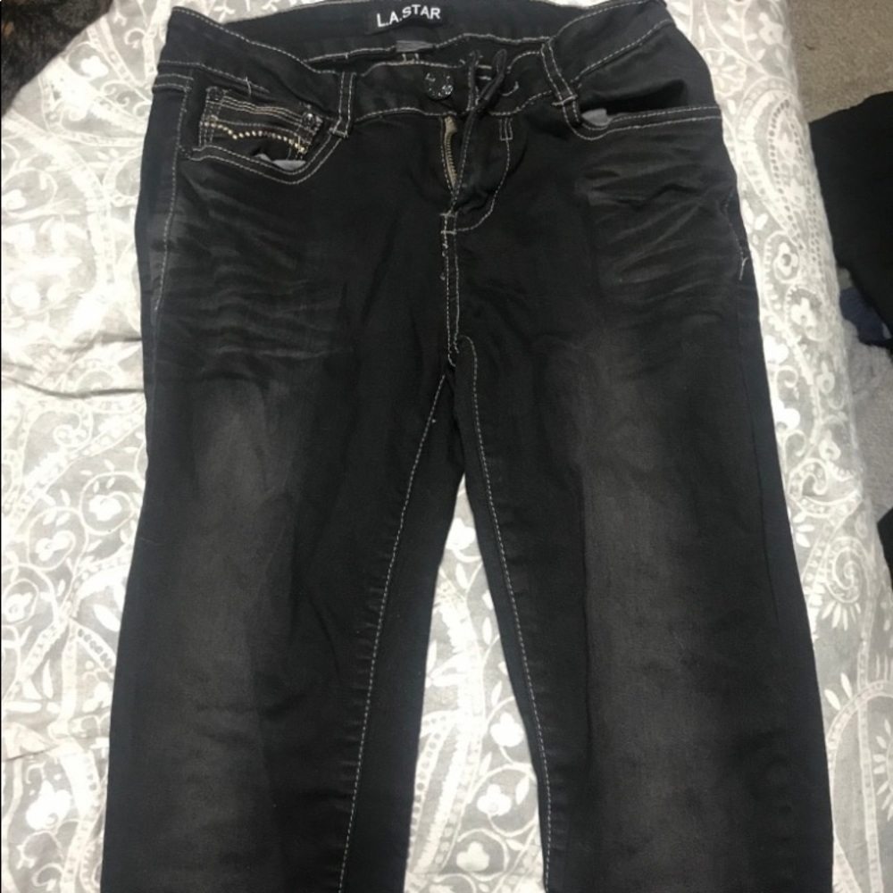 La star black jeans
